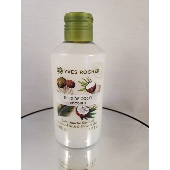 Yves Rocher Coconut Sensual Bath & Shower Gel – Hydrating & Luxurious 6.7 oz - Picture 1 of 3